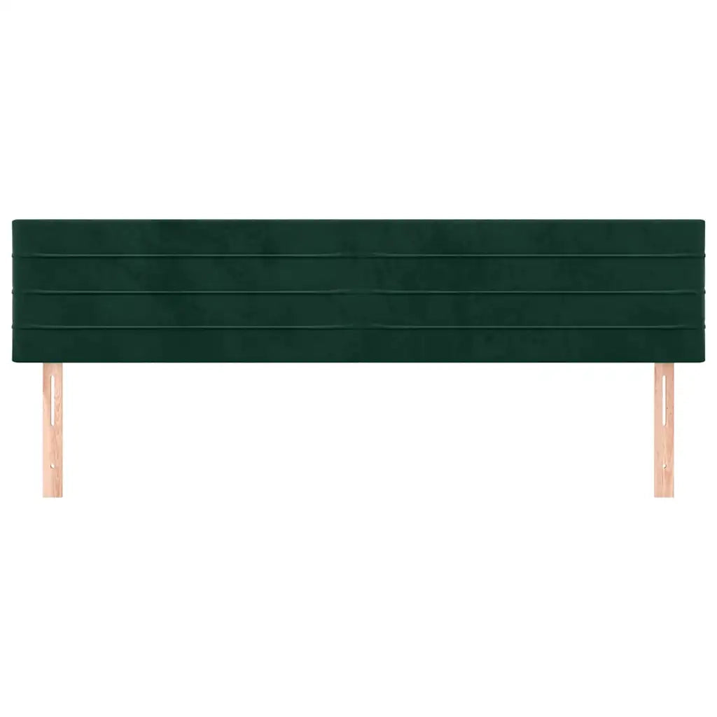 Testiera | Testata Verde Scuro 200x5x78/88 cm in Velluto