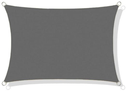 AIO FACTORY 4x3 m Vela ombreggiante Impermeabile Grigio Tenda da Giardino