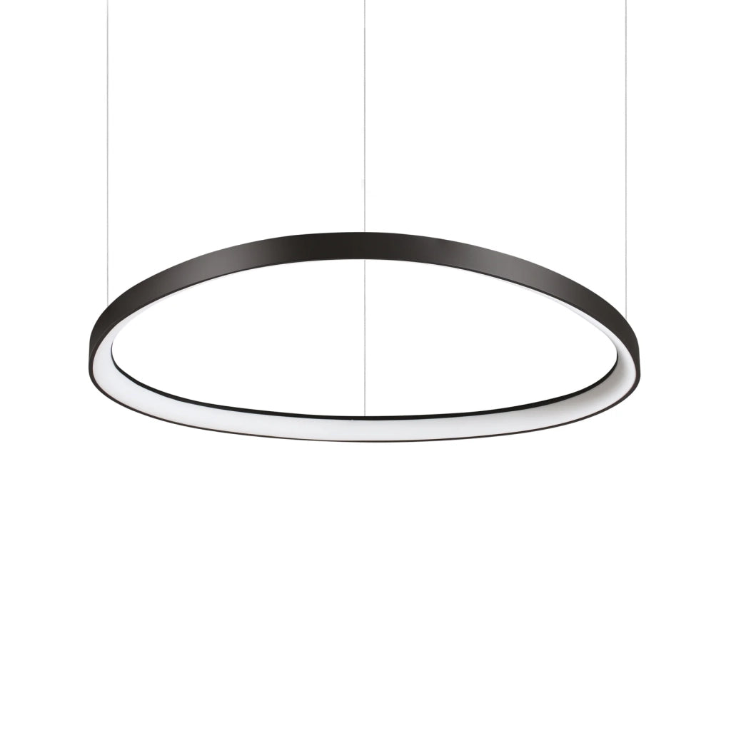 Lampada A Sospensione Gemini 1 Luce Led Integrato Nero 56W Ip20