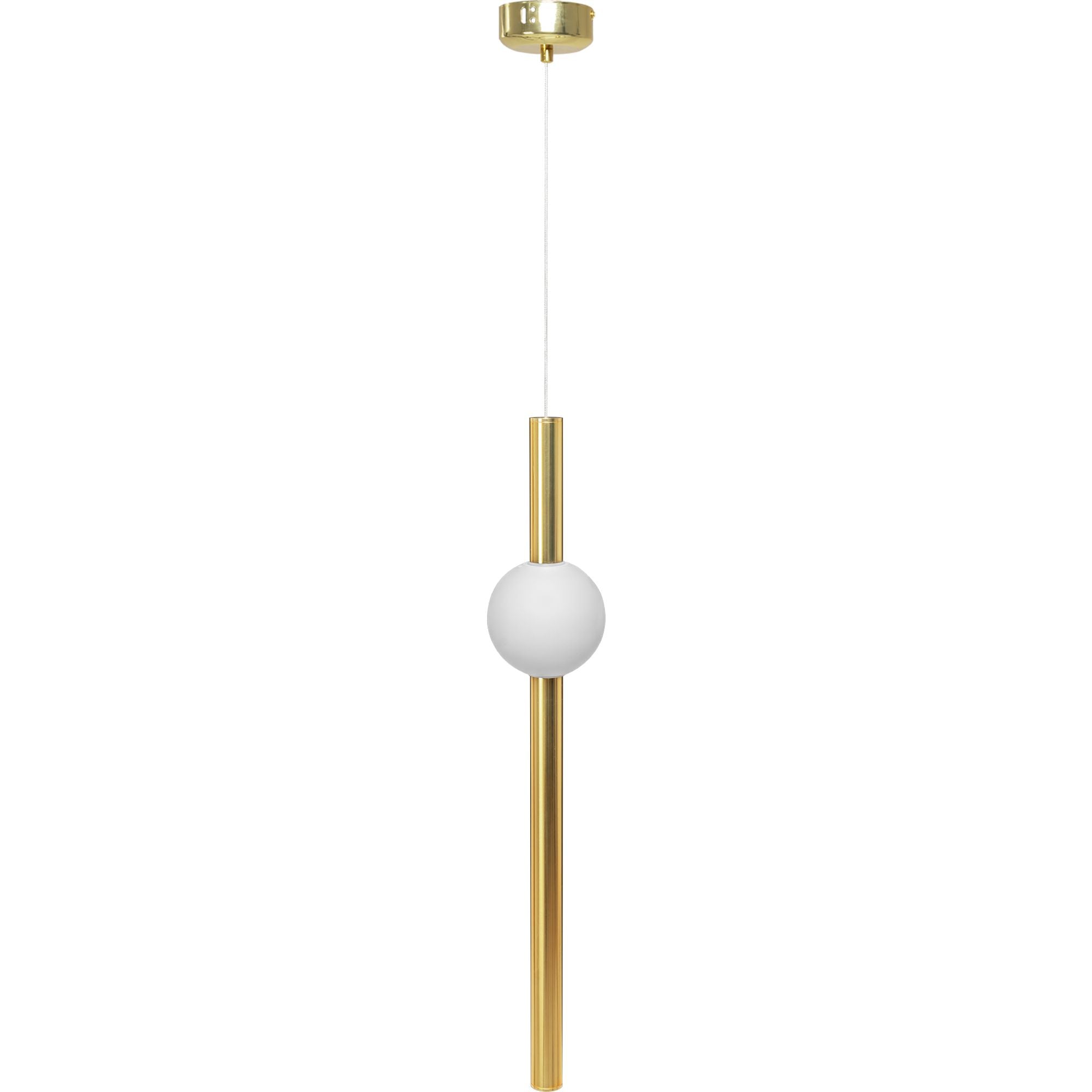 Lampada Da Soffitto Pensile Lungo Led Bianco Oro App475-cp