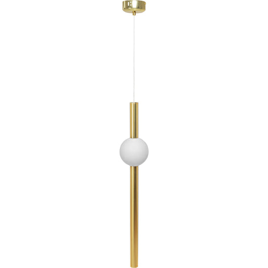 Lampada Da Soffitto Pensile Lungo Led Bianco Oro App475-cp