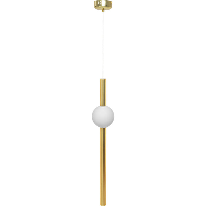 Lampada Da Soffitto Pensile Lungo Led Bianco Oro App475-cp