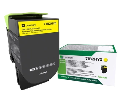 ORIGINAL Lexmark toner giallo 71B2HY0 CS/CX417/517 ~3500 Seiten