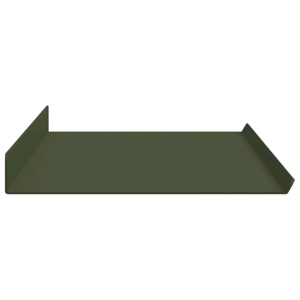 Mensola sospesa 4 pcs Verde oliva 80 x 18 x 2,5 cm Acciaio 8004041