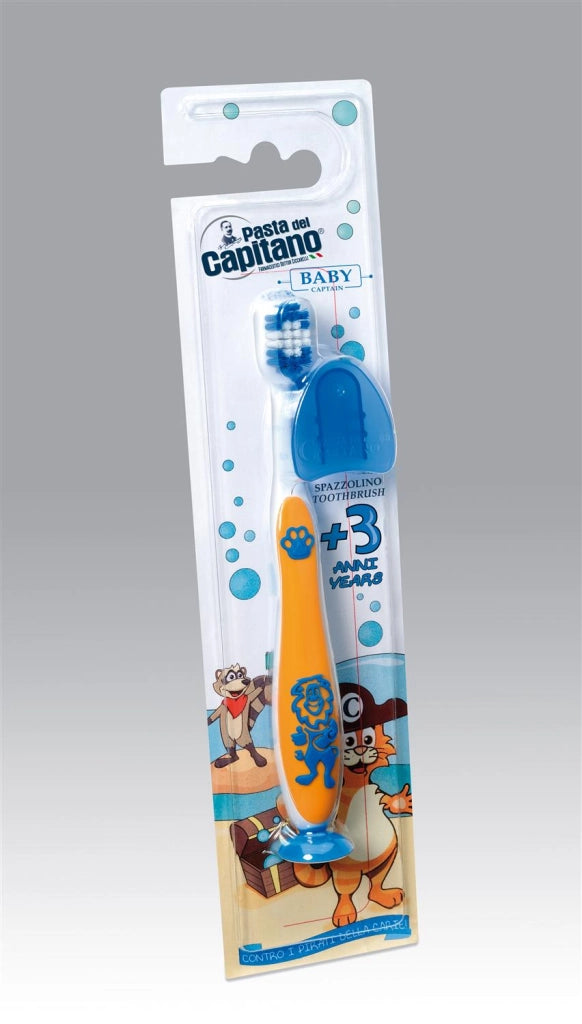 PASTA DEL CAPITANO SPAZZOLINO DENTI BABY +3 ANNI COLORI ASSORTITI
