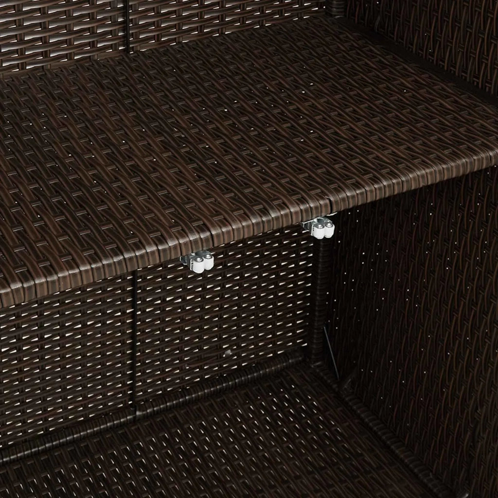 Armadio con lo scaffale Marrone 100 x 36 x 102 cm Rattan 4103822