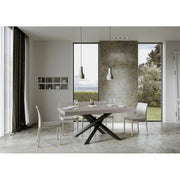 Tavolo allungabile 200/460x90 cm Volantis telaio Antracite - Cashmere