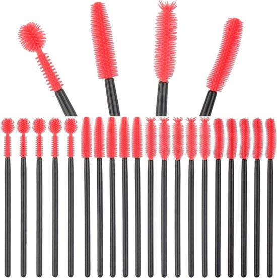Set di Spazzole di Silicone Riciclabili per la Pulizia dei Nettaretti - 4 Spazzole - Attrezzatura di Pulizia per Interni - Spazzole Strette - Set da 4