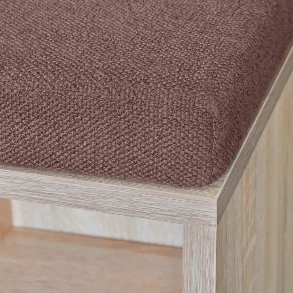 Panchina con Scarpiera con 10 Scomparti Colore Rovere cod mxl 51516