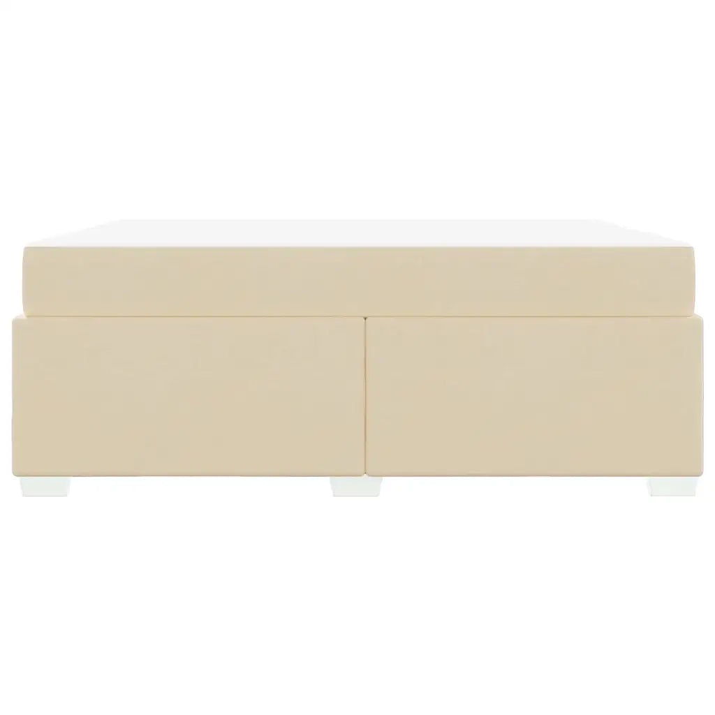 Struttura del letto con materasso Crema 180 x 200 cm Tessuto 3399206