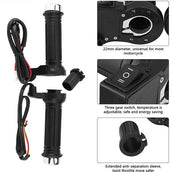 Manubrii elettrici universali per motociclette - 22 mm - Pomo di guida riscaldato - Utilizzo comodo e stile - Adatto a tutti i modelli