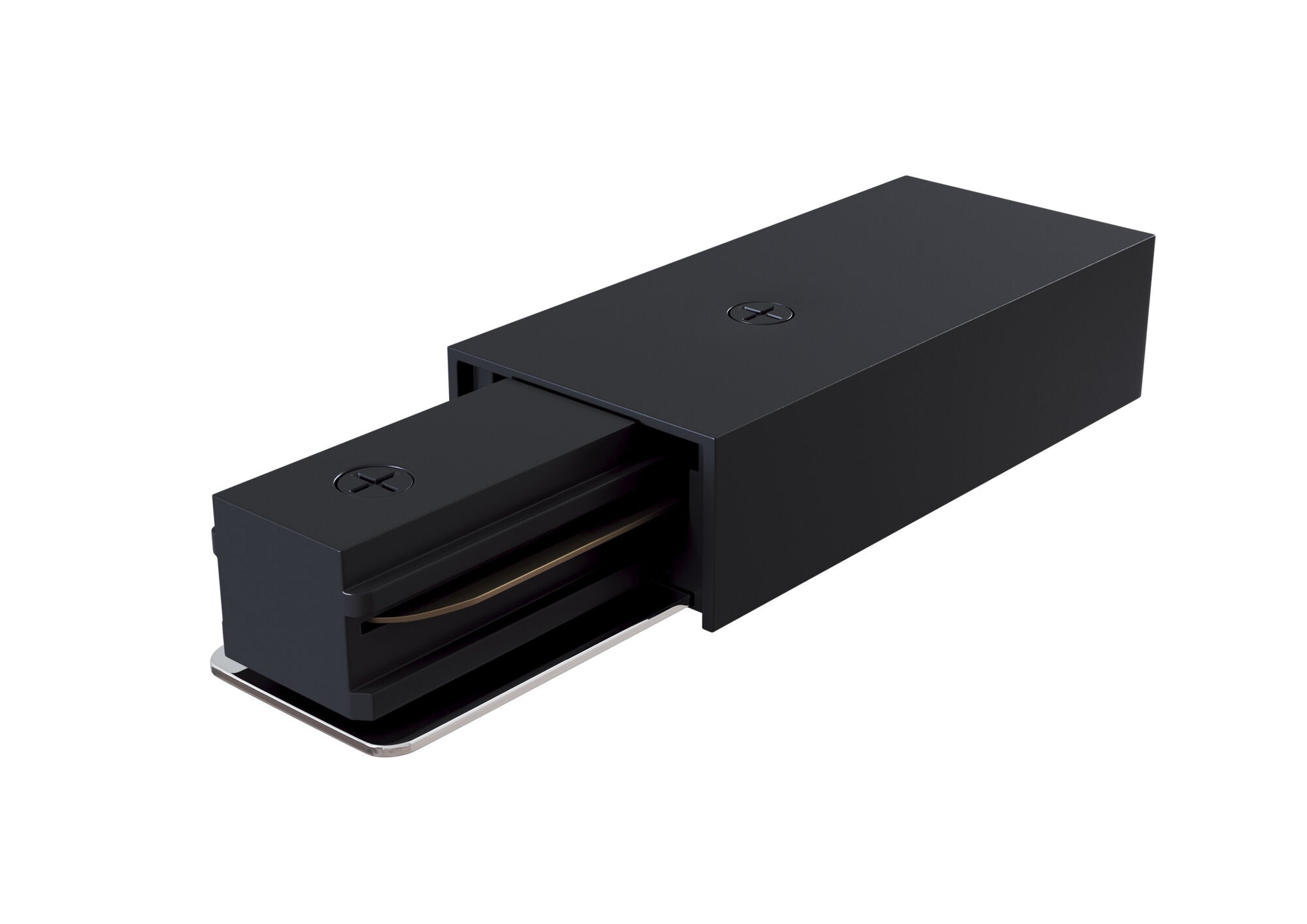 Connettore di Fine Corsa per Sistemmi Illuminazione a Binario Monofase Nero