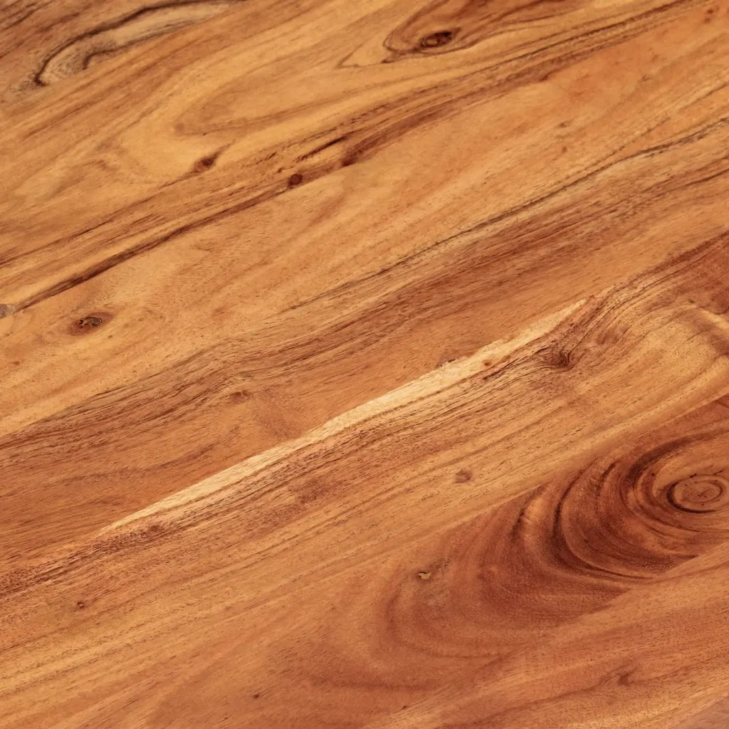 Piano Tavolo 100x50x2,5 cm Ovale in Legno Massello di Acacia 370086