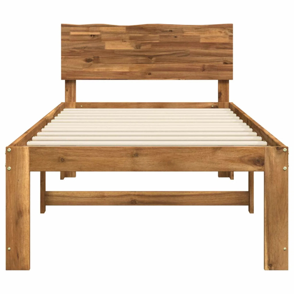 Letto Singolo con Testiera ROSTOCK Naturale 100 x 200 cm 903459