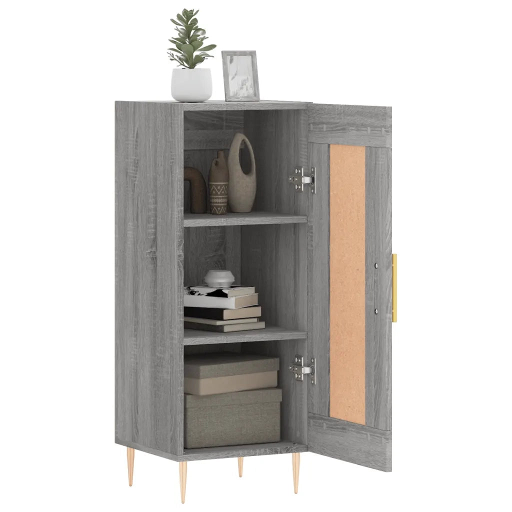 Credenza Grigio Sonoma 34,5x34x90 cm in Legno Multistrato 830434