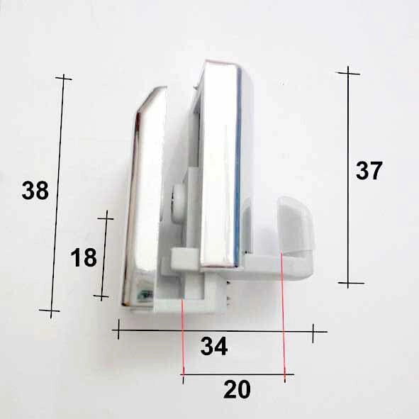 R800/05 Ricambio Scorrimento Inferiore CROMO  Kit 2 pz