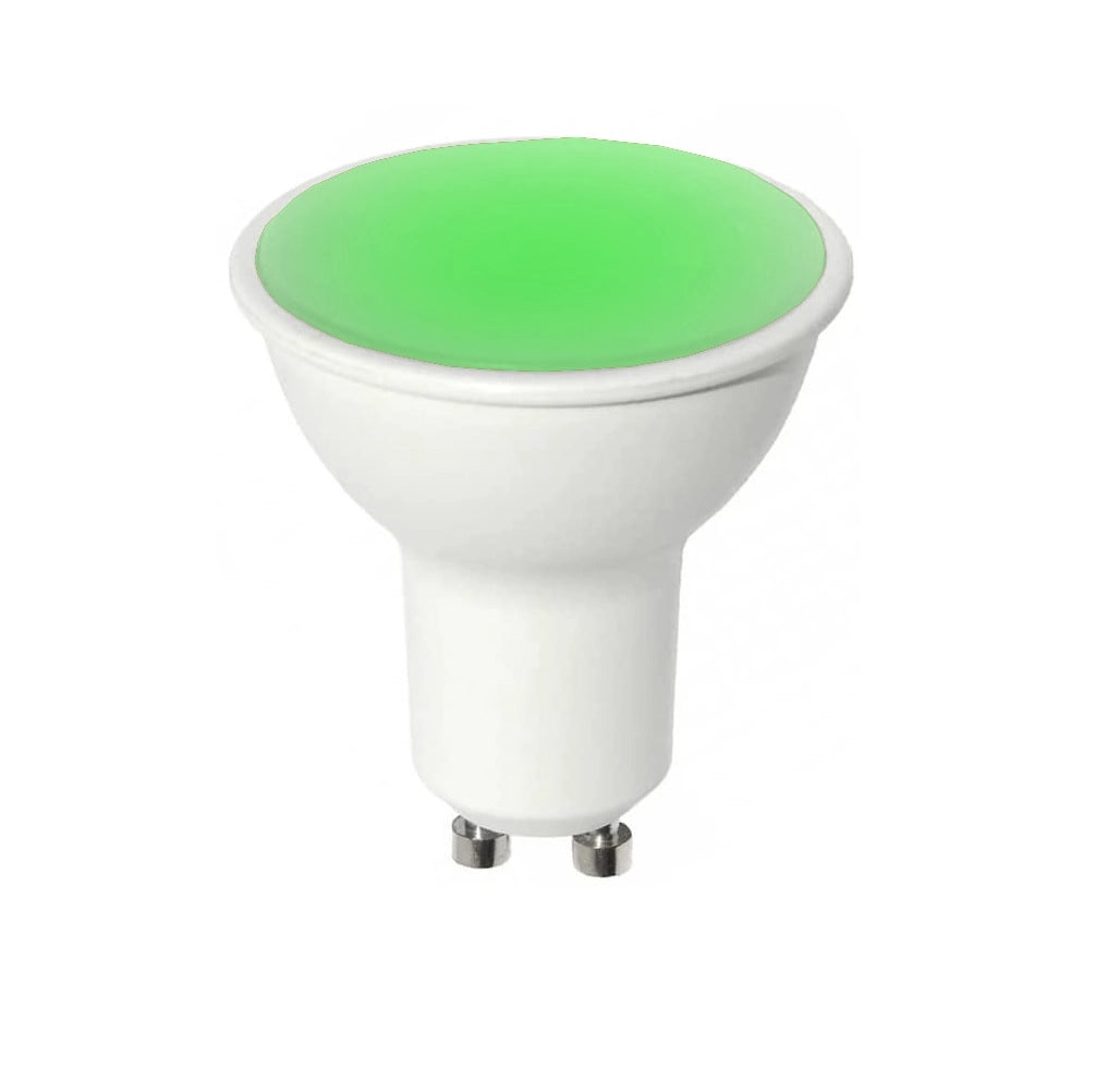Lampada faretto 6W luce lampadina a led attacco con attacco GU10 da 220V verde