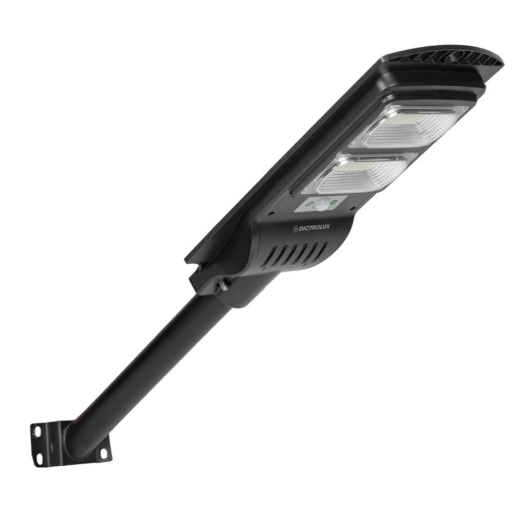 Trade Shop - Lampione Stradale Faretto Pannello Solare Led 200 Watt 1800 Lm Con Telecomando Supporto -
