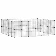 Gabbia per animali domestici con 44 pannelli e porta 35 x 35 cm nera 02_0041586