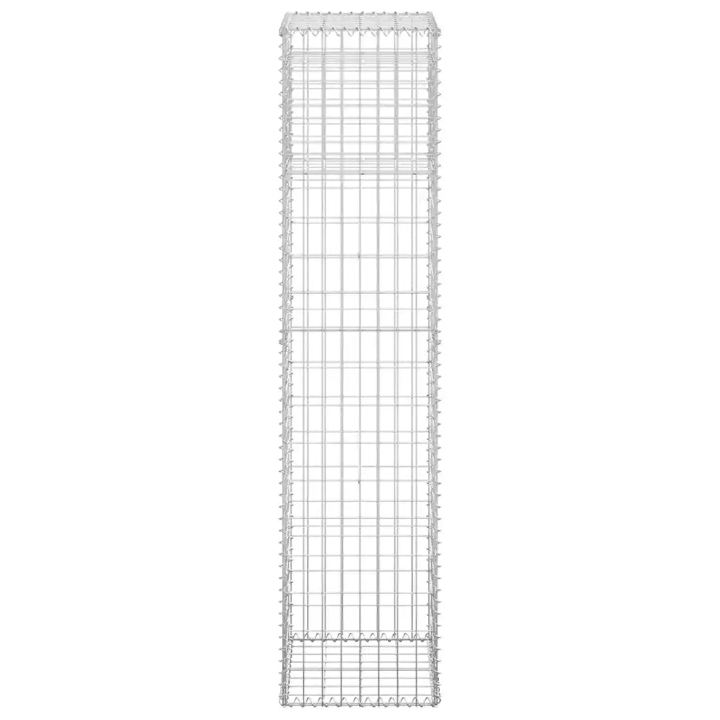 Cesto a Gabbione a Torre 40x40x180 cm in Ferro 151264