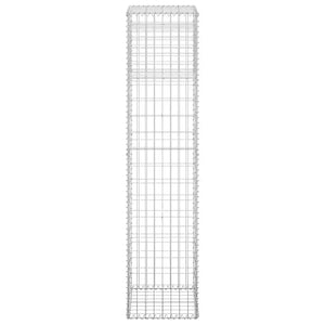 Cesto a Gabbione a Torre 40x40x180 cm in Ferro 151264