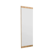 Specchio Fiammetta, Specchiera, Articolo d'arredo a muro, Decorazione con specchio, 40x2h120 cm, Rovere