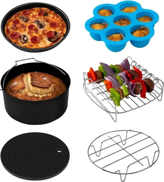 Accessori per Airfryer - Set di Accessori per Airfryer - Adatto per Fritto ad Aria