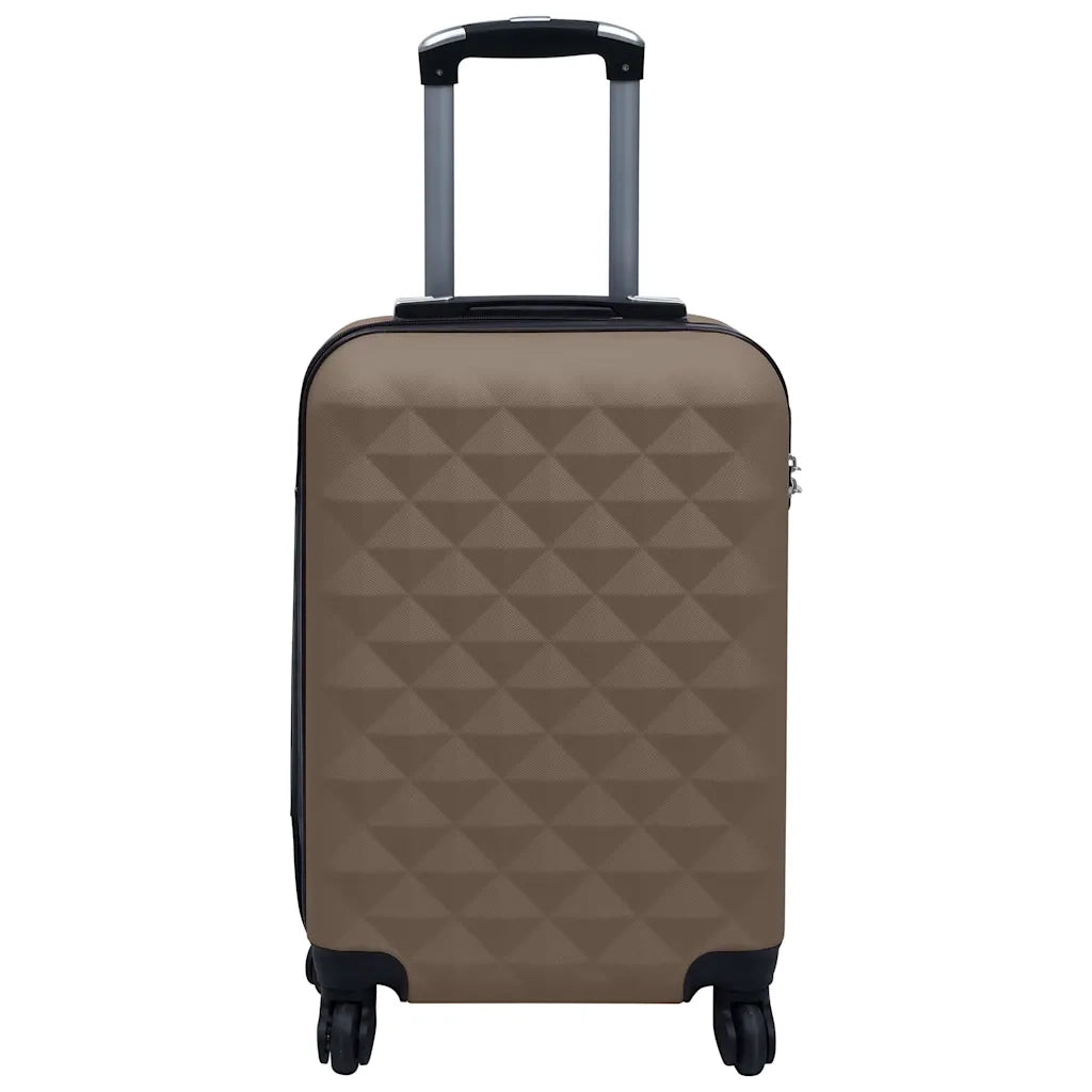 Set Valigie Trolley a Custodia Rigida 2 pz Marrone in ABS cod mxl 52259