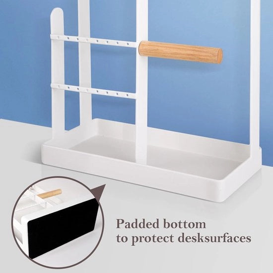 Organizzatore per pendenti - bianco - porta catenina - porta pendente - orefice