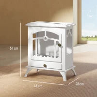 Camino a bioetanolo da terra da 1,2 L, 3 h di Autonomia, in Acciaio Inox, 45x28x54 cm, Bianco