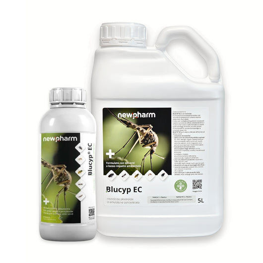 Blucyp EC Insetticida per Volanti e Striscianti, 1L o 5L | Newpharm 5L