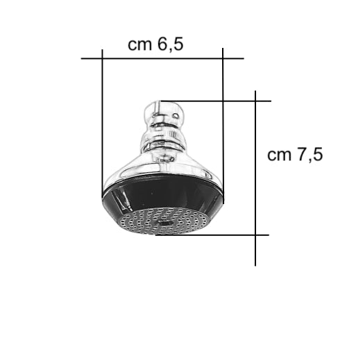 Soffione, soffioncino con snodo in metallo