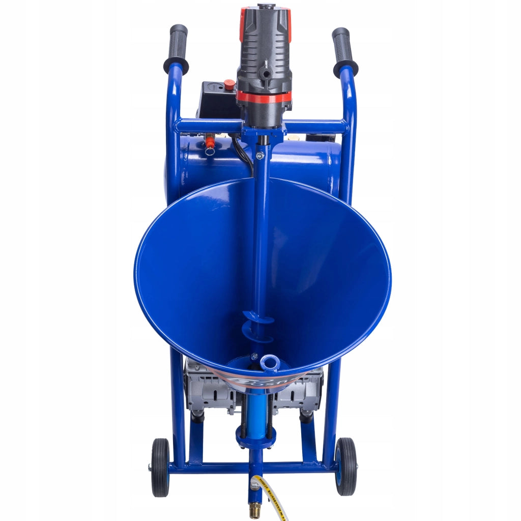 Agitatore per Intonaco Rosfix Blue Dragon BD57 – 5700W, 25L/Min, 22MPA | Set con Filtro Aria, 3 Ugelli, Tubo 10m