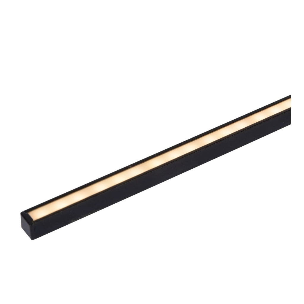 Applique Lucide Mizar LED 6W 2700K nera 60cm alluminio IP44