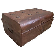 Valigia artigianale in metallo, 67x37x25h cm