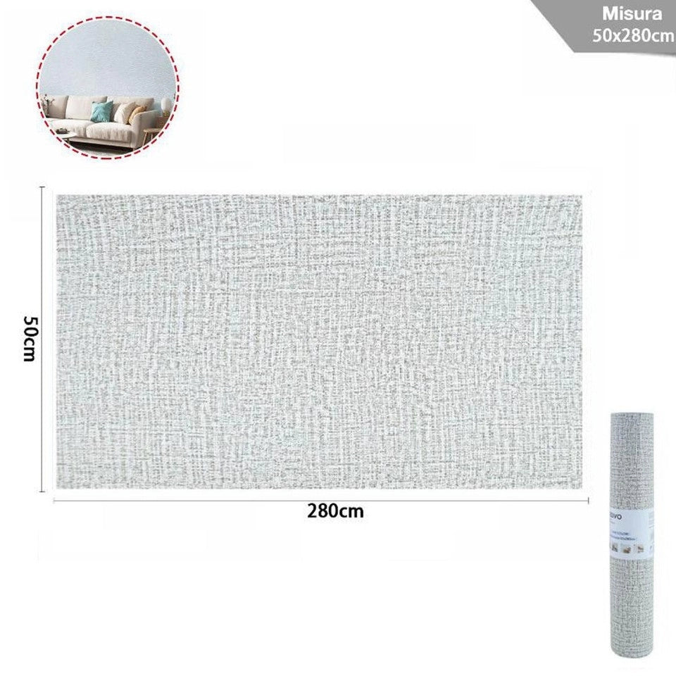 ROTOLO ADESIVO PER MURO PARETE RIVESTIMENTO CARTA DA PARATI MURI 50x280cm 73127