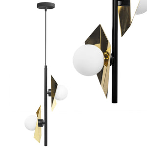 Lampada Da Soffitto App1410-cp Black Gold