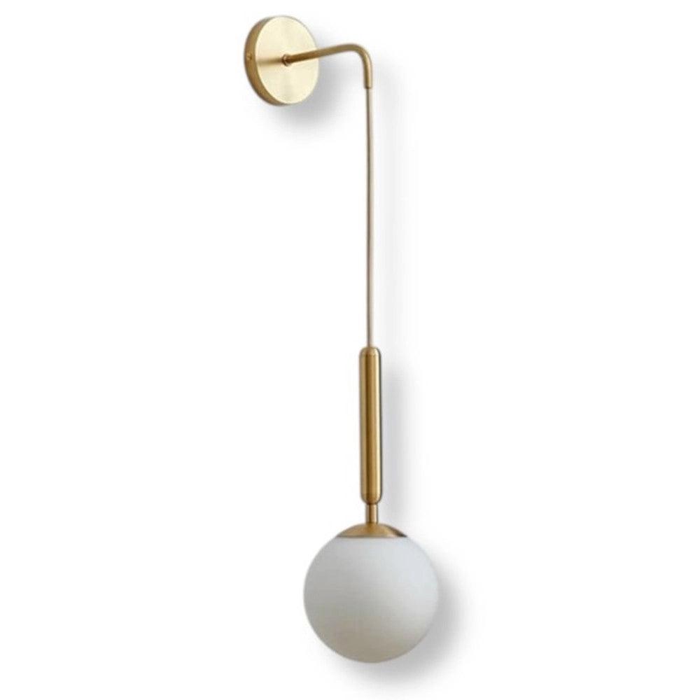 Trade Shop - Applique Lampada A Parete Pendente Stile Contemporaneo Con Attacco G9 Bronzo Interno Aq56 -