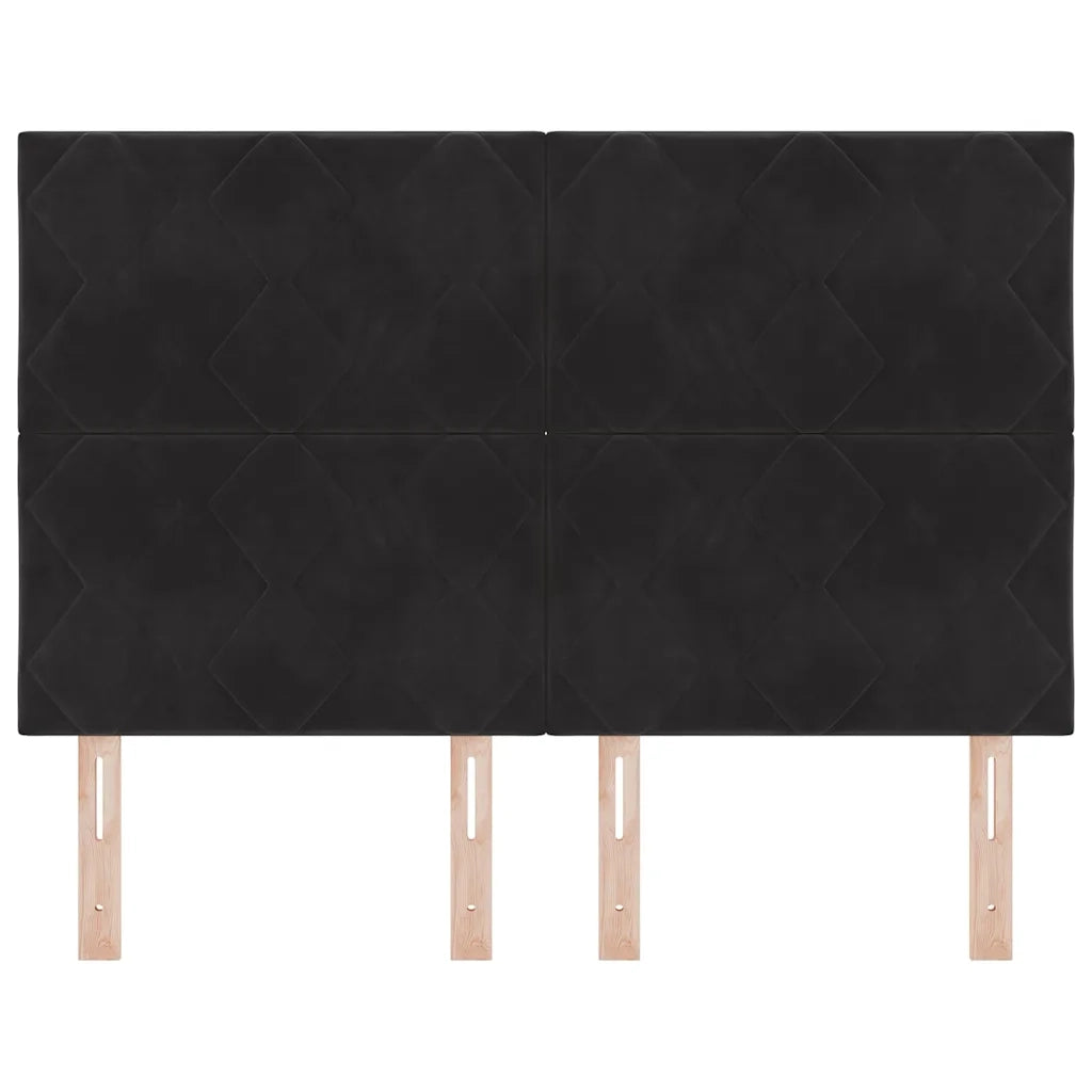 Testiera LED con testiera Nero 160 cm Pelle Sintetica 3338536