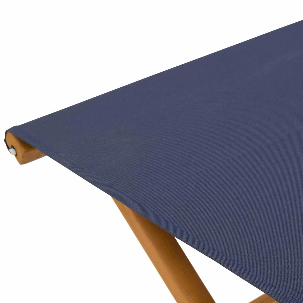 Lettino 2 pcs Legno di Eucalipto Massello Blu 42024893