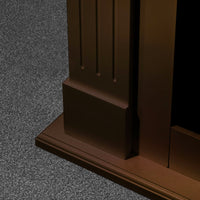 Camino a Bioetanolo da Pavimento 110x36x100 cm Cambridge in Legno Marrone