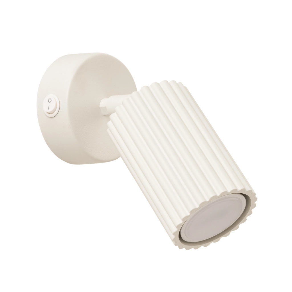 Applique beige moderna orientabile con interruttore GU10 Pure Lume
