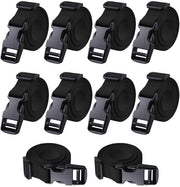 Cinturone di nylon versatile da 10 pezzi - chiusura rapida - lunghezza 200 cm - resistente ai raggi UV - resistente all'usura e resistente alla trazione - cinturone di imballo
