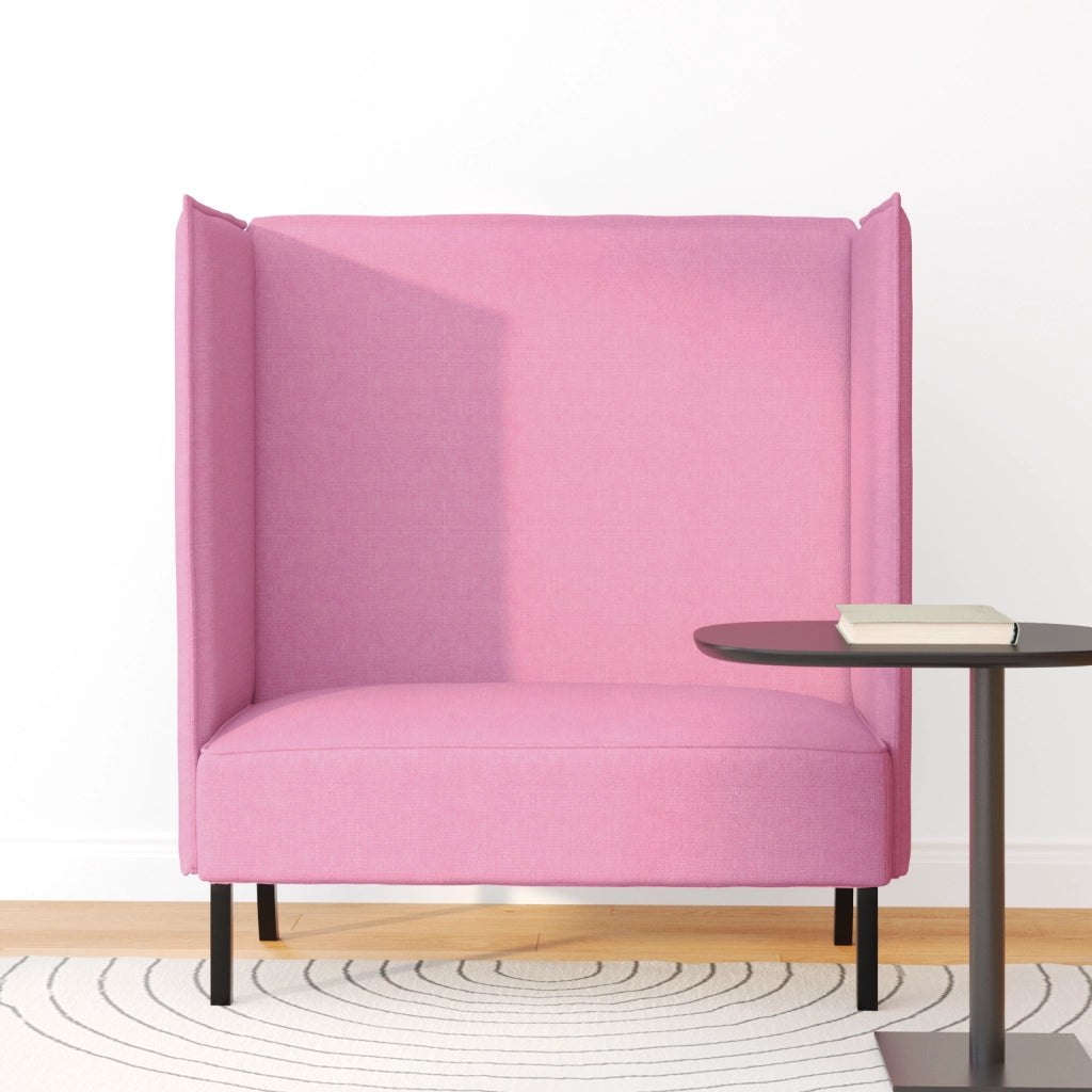 Divano alto Rosa 109x56x121 cm Tessuto