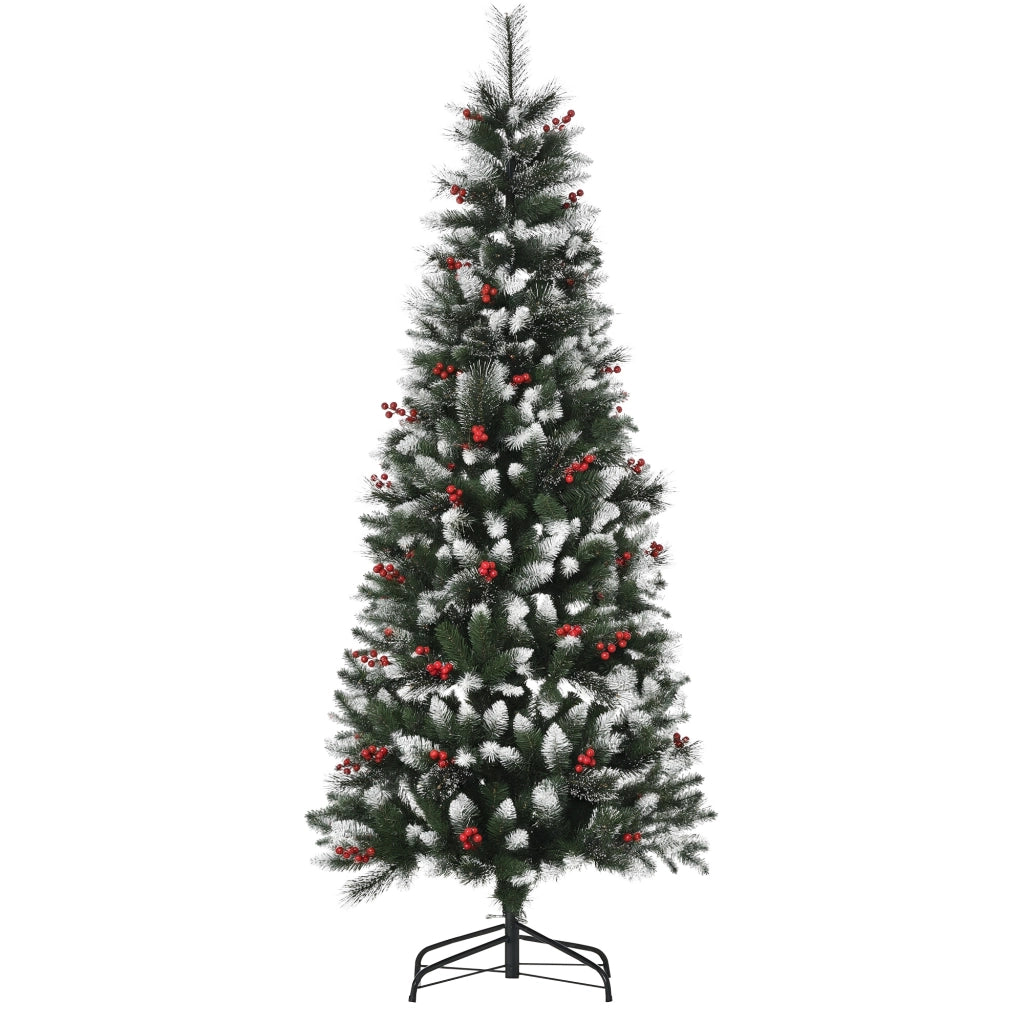 Albero di Natale Artificiale ¨C zephmum ¨C Verde 180 cm 539 Rami 51 Bacche