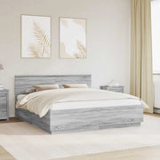 Struttura del letto con testiera Grigio Sonoma 180 x 200 cm 3408143