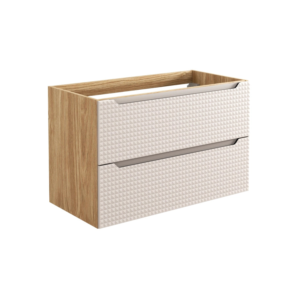 Mobile sottolavabo 90 cm 2 Szuflady Luxor Beige 90 x 57 x 46 cm