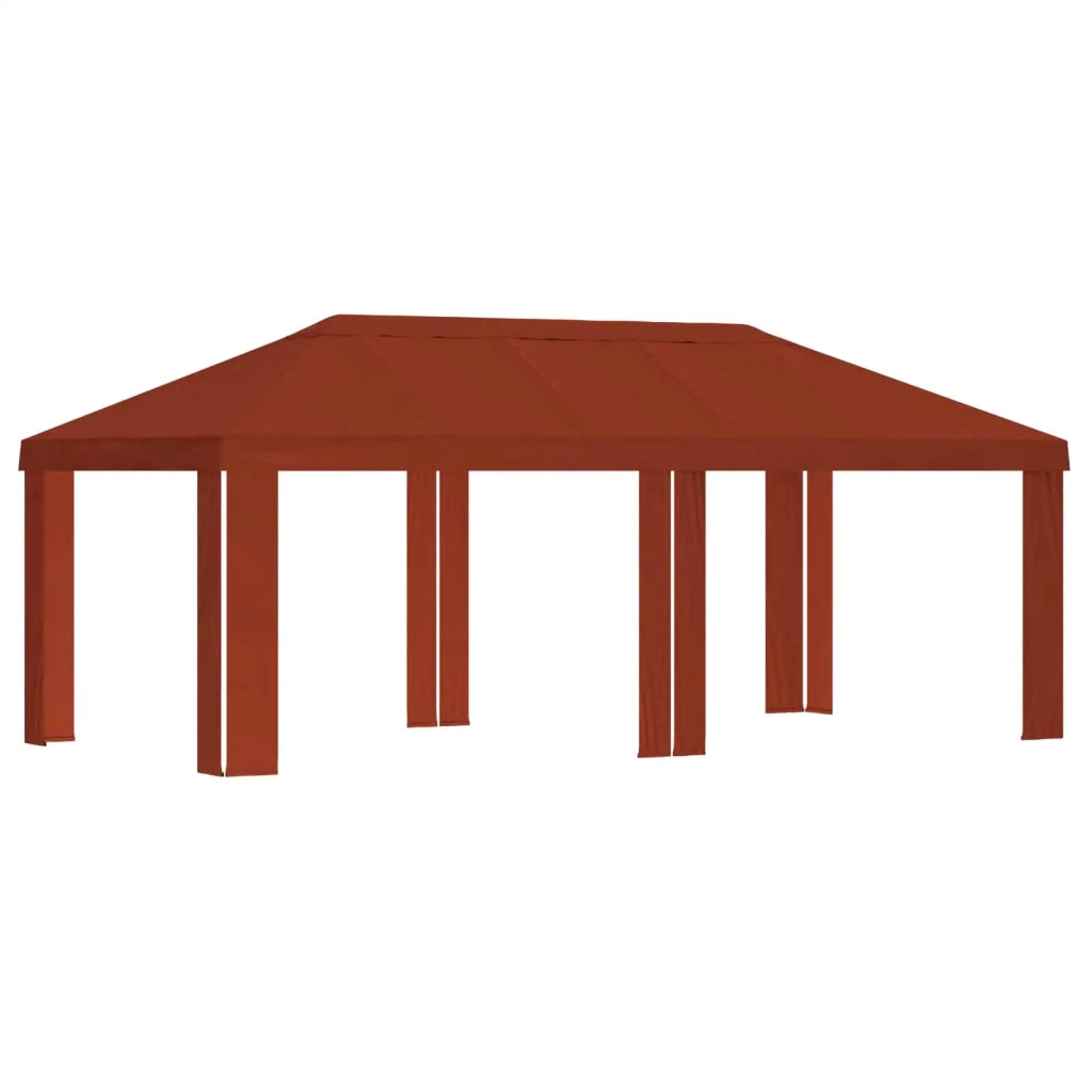 Copertura per Gazebo 6 x 3 m Terracotta Poliestere 190 900426