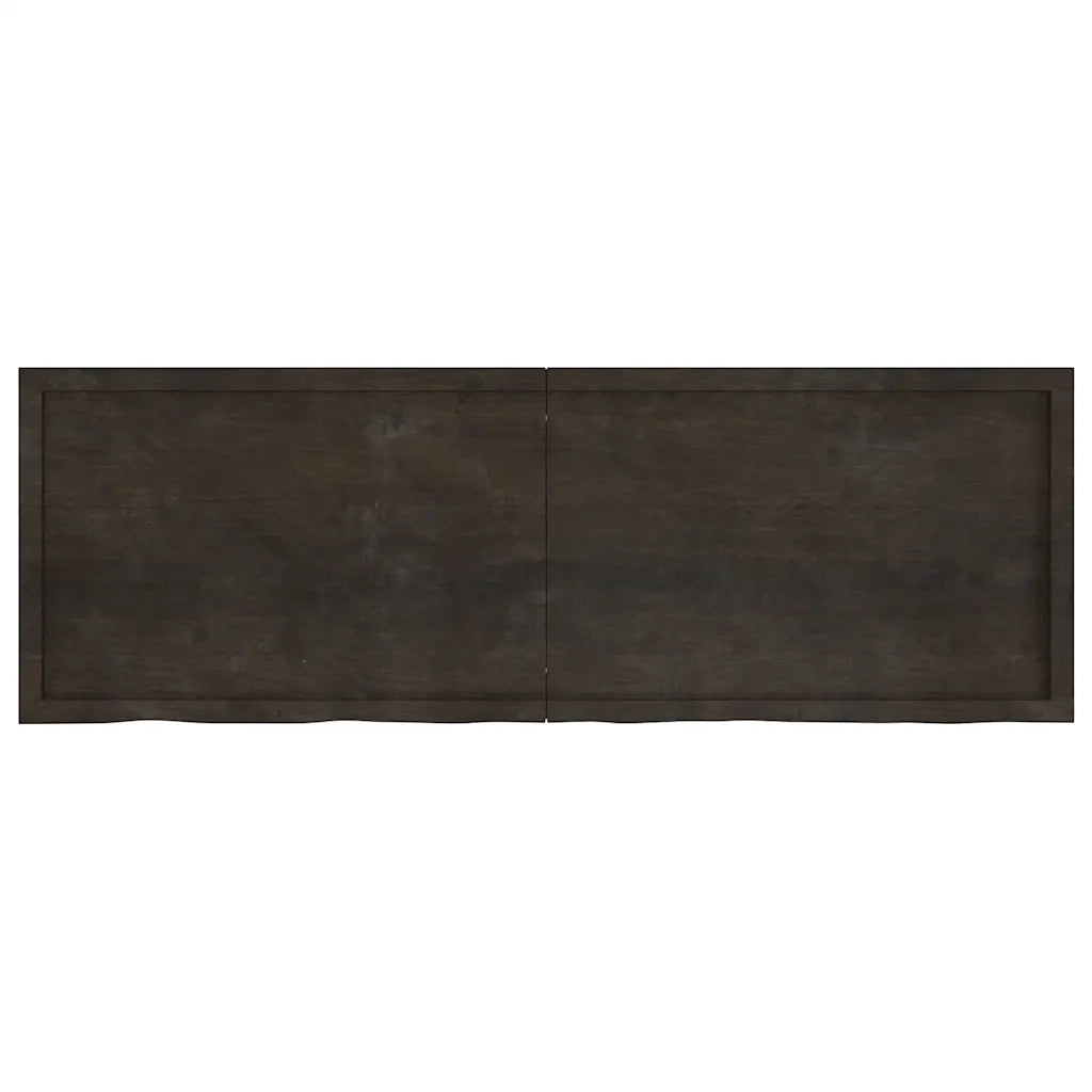 Mensola | Ripiano | Scaffale Marrone Scuro 180x60x(2-6) cm Massello Rovere Trattato