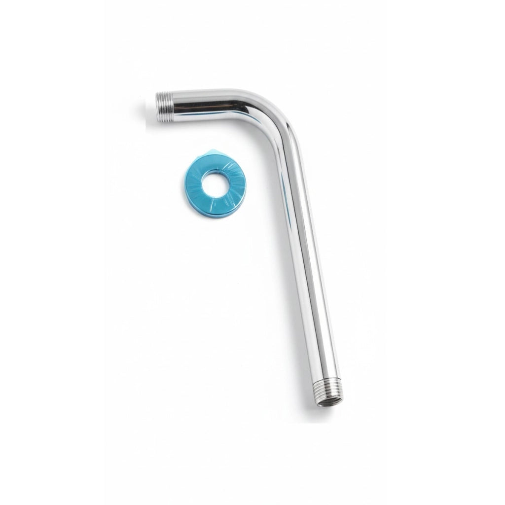 TUBO BRACCIO DOCCIA A MURO 35CM ACCIAIO CROMATO PER SOFFIONE UNIVERSALE 01986